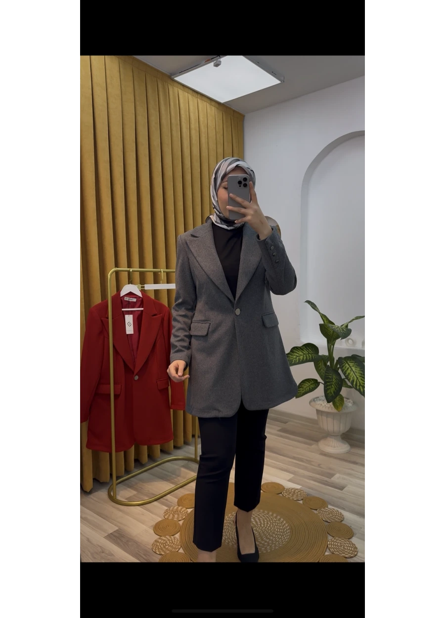 Esswaap Kaşe Ceket Gri