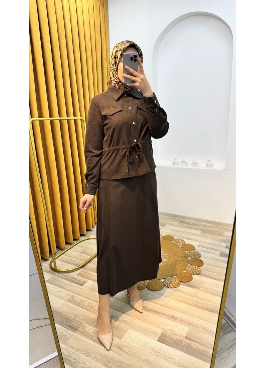 Armine Trend Etekli Takım Kahverengi