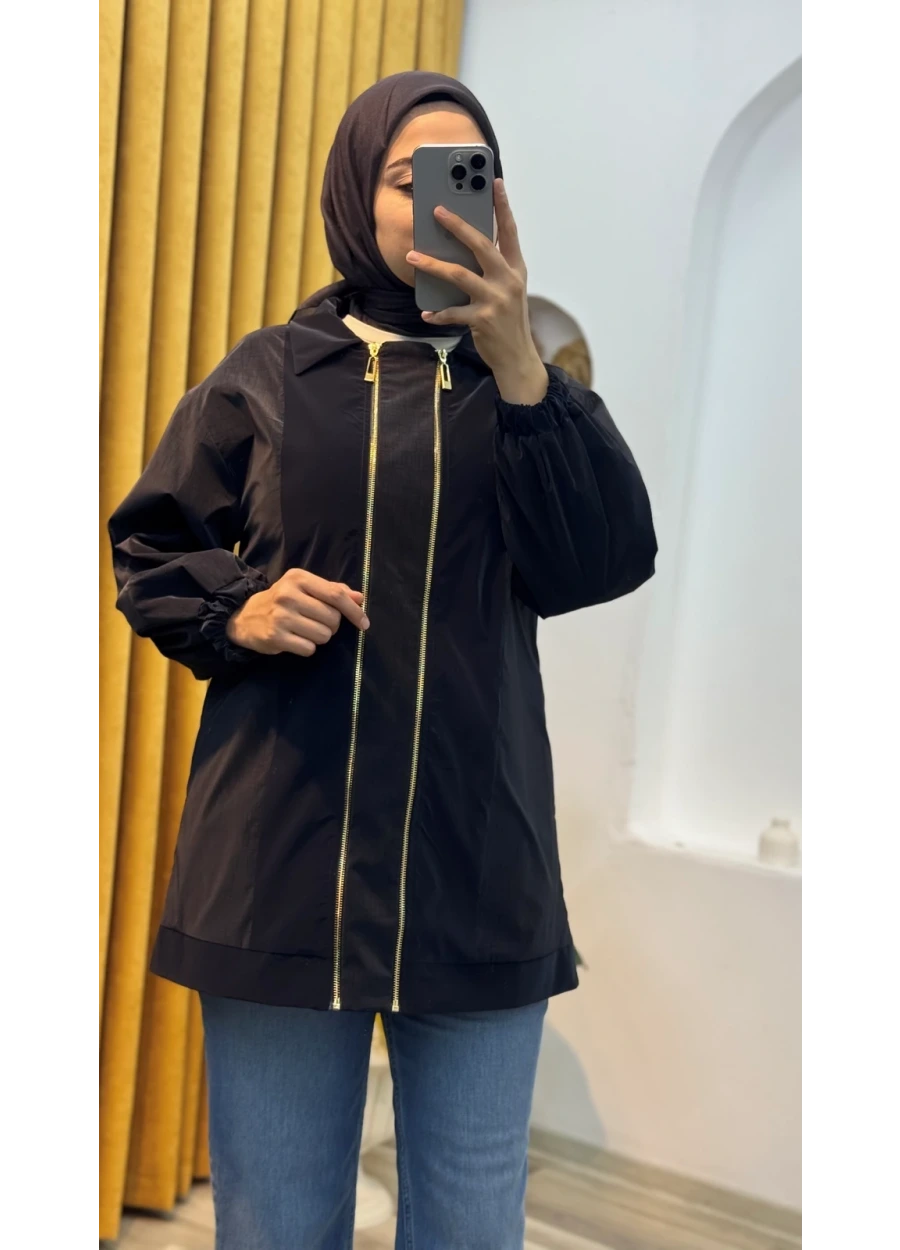 Fermuar Detaylı Takım Lacivert