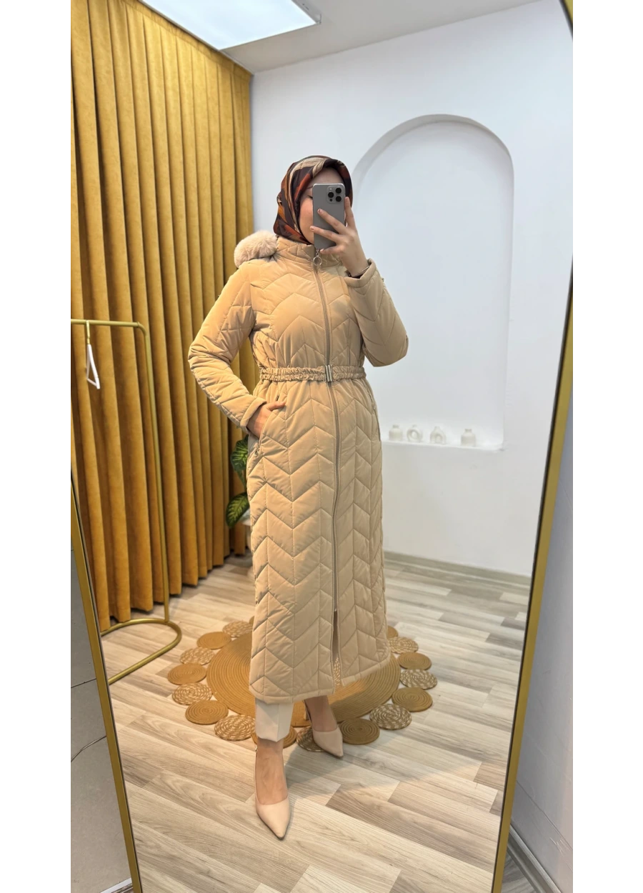 Esswaap Kapitone Tam Boy Kaban Bej