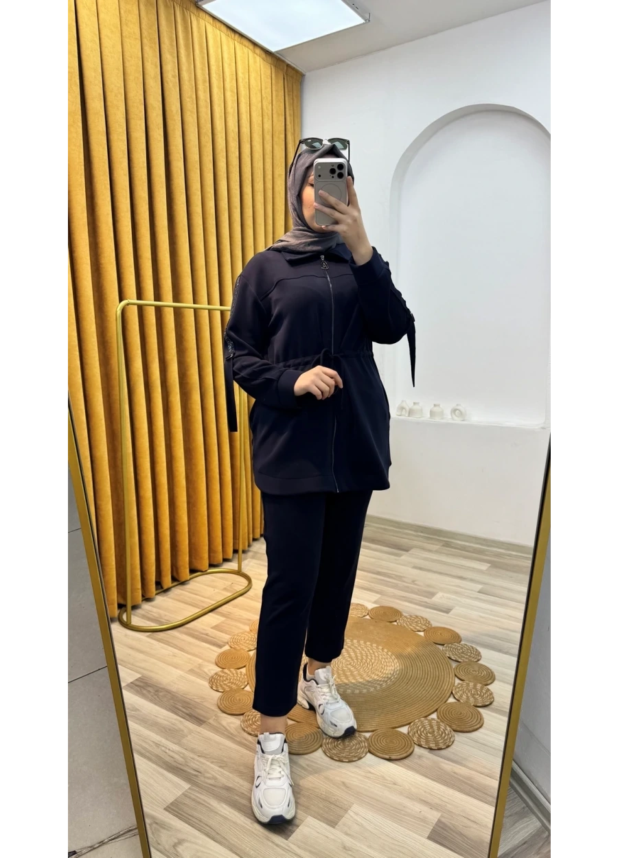 Armine Trend Belden Bağlamalı Takım Lacivert