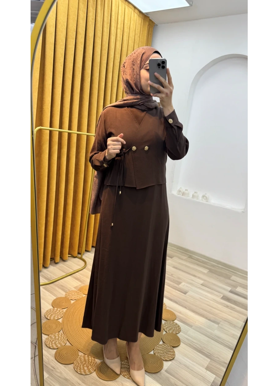 Qatrem Elbise Kahverengi