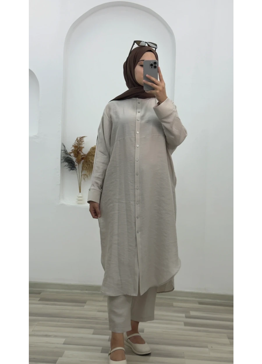 Armine Trend Uzun Tunikli Takım Taş