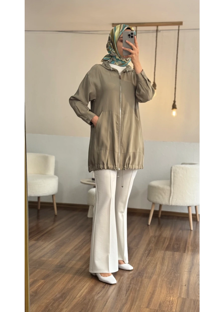 Marcha Kapüşonlu Giy Çık  Mint Yeşili