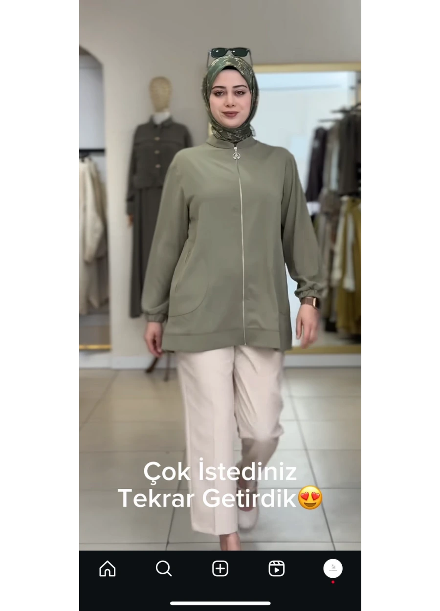 Armine Trend Ceket Haki
