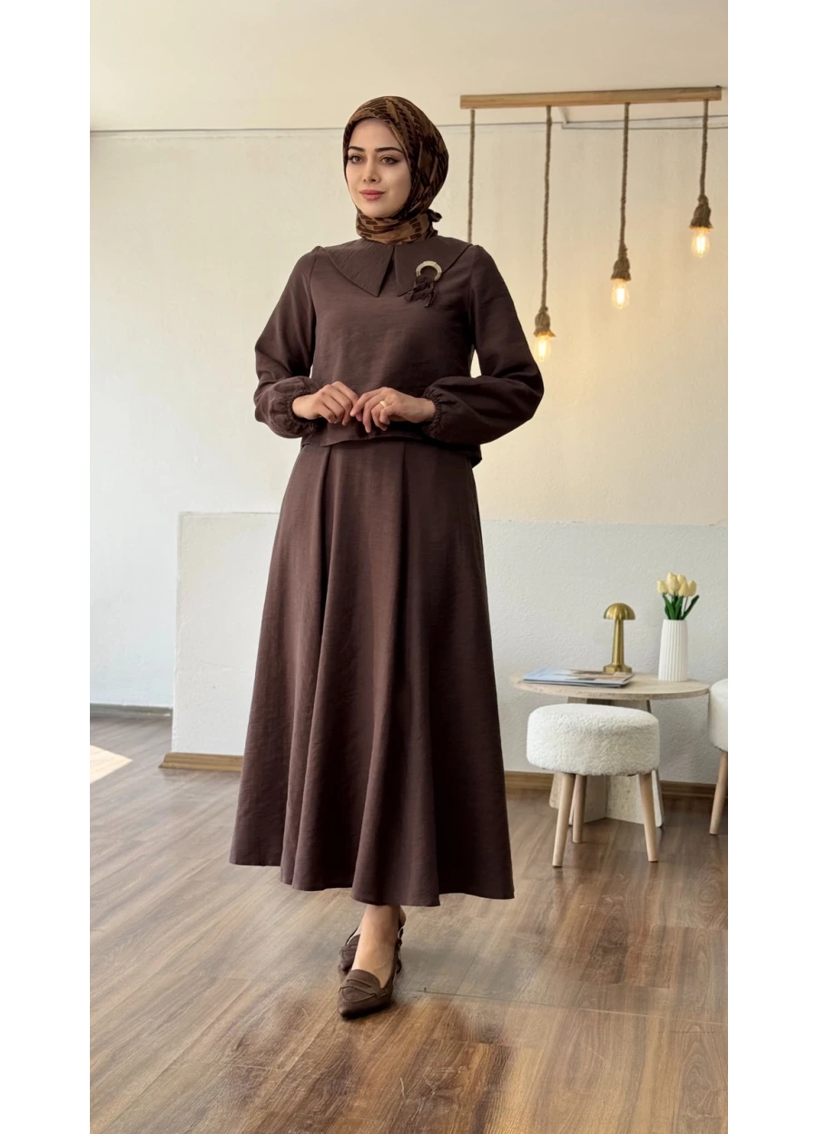 Esswaap Etekli Takım Kahverengi