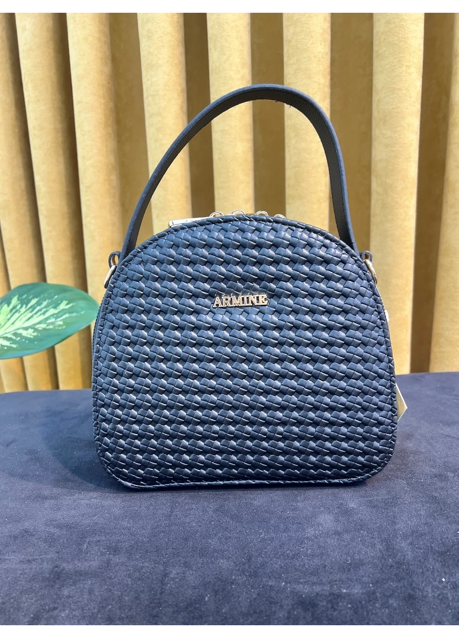 Armine 408 Bayan Çanta Siyah Örgü
