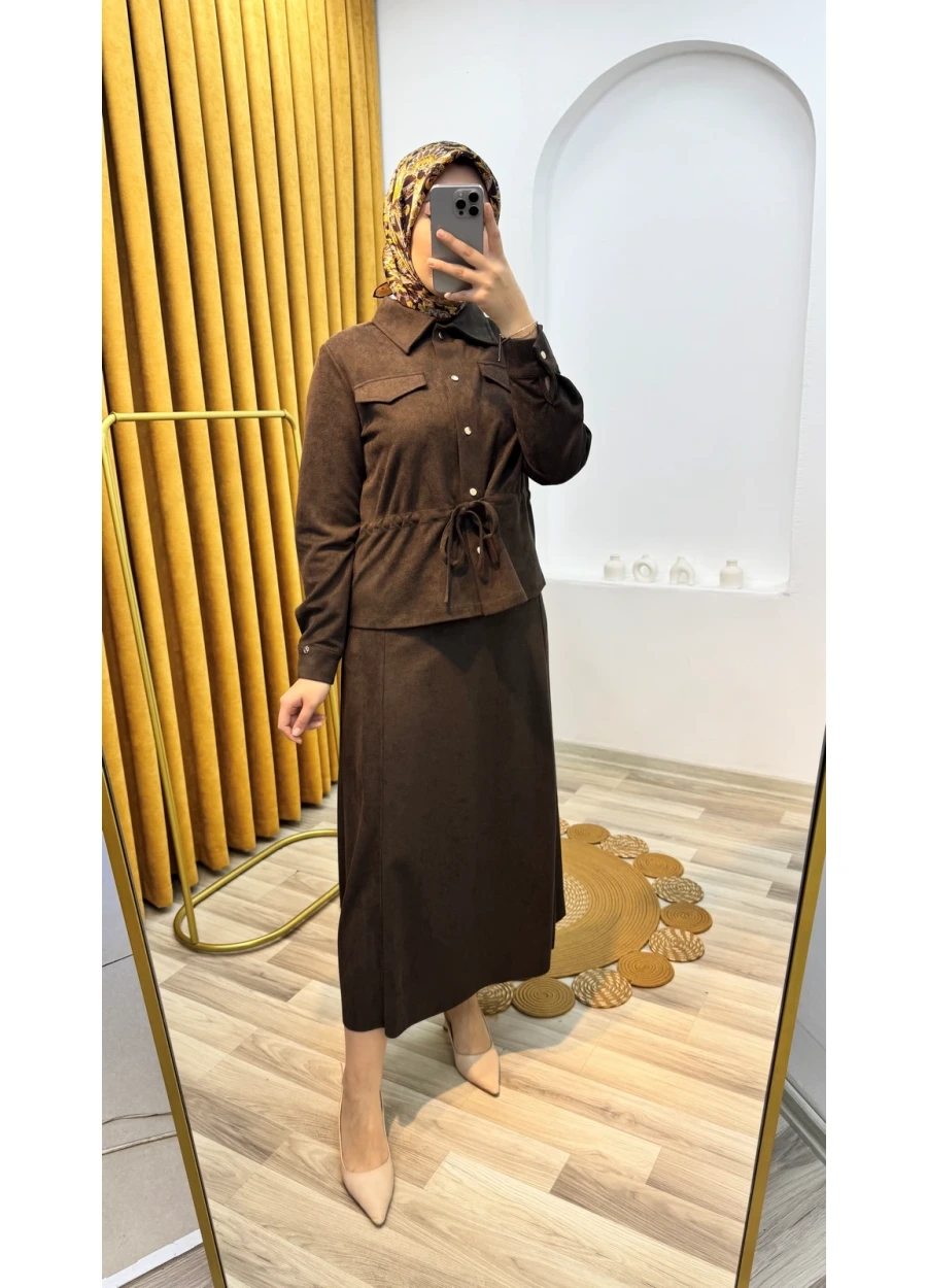 Armine Trend Etekli Takım Kahverengi