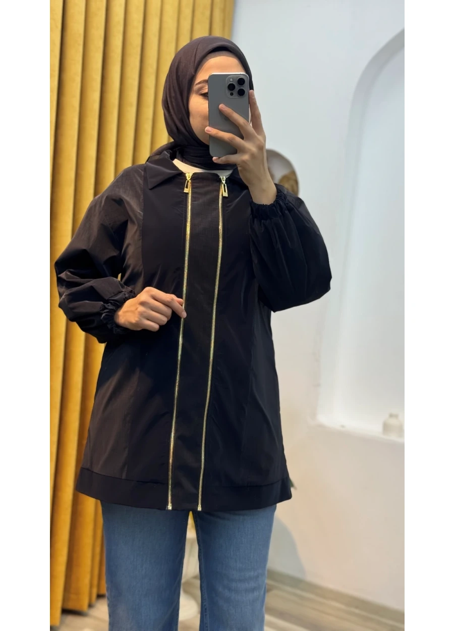 Fermuar Detaylı Takım Lacivert