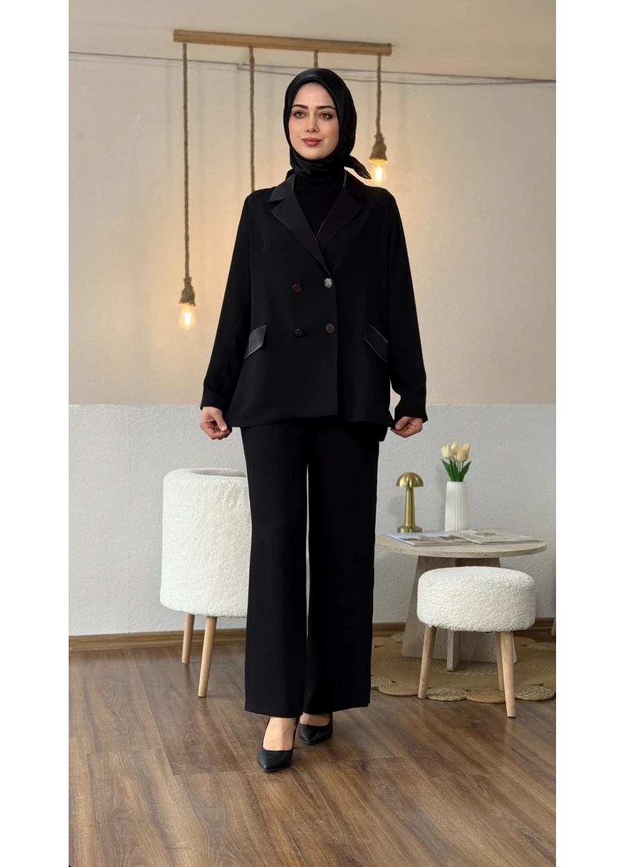 Esswaap Exclusive Pantolonlu Takım Siyah