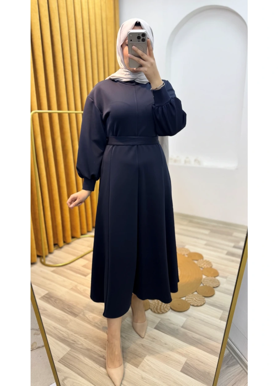 Skuba Elbise Lacivert