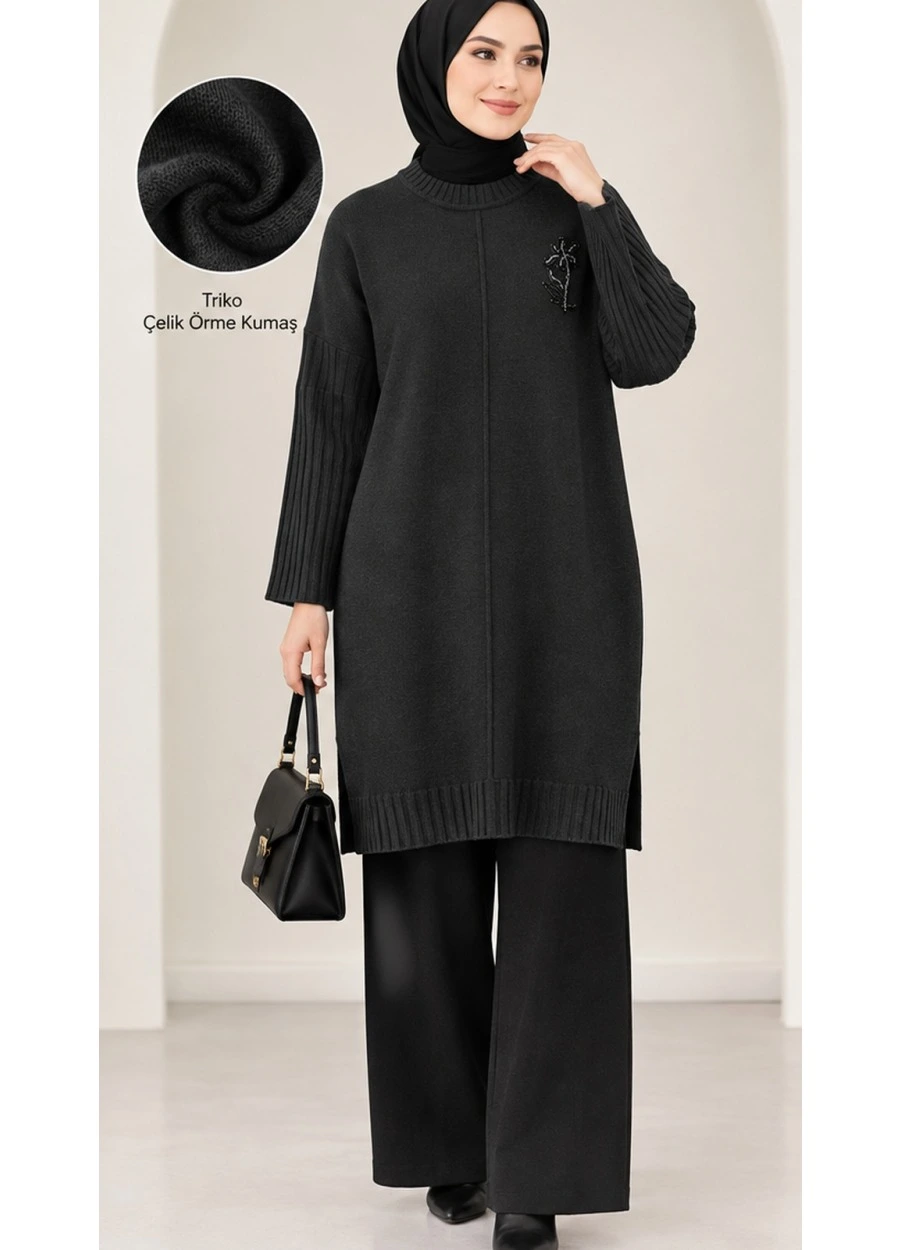 Armine Trend Triko Tunik Siyah