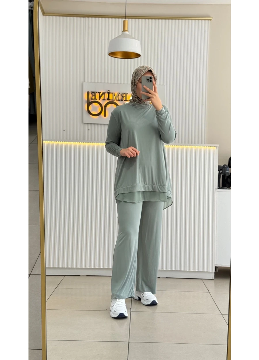 Spor Pantolonlu Takım Bataklık Yeşili