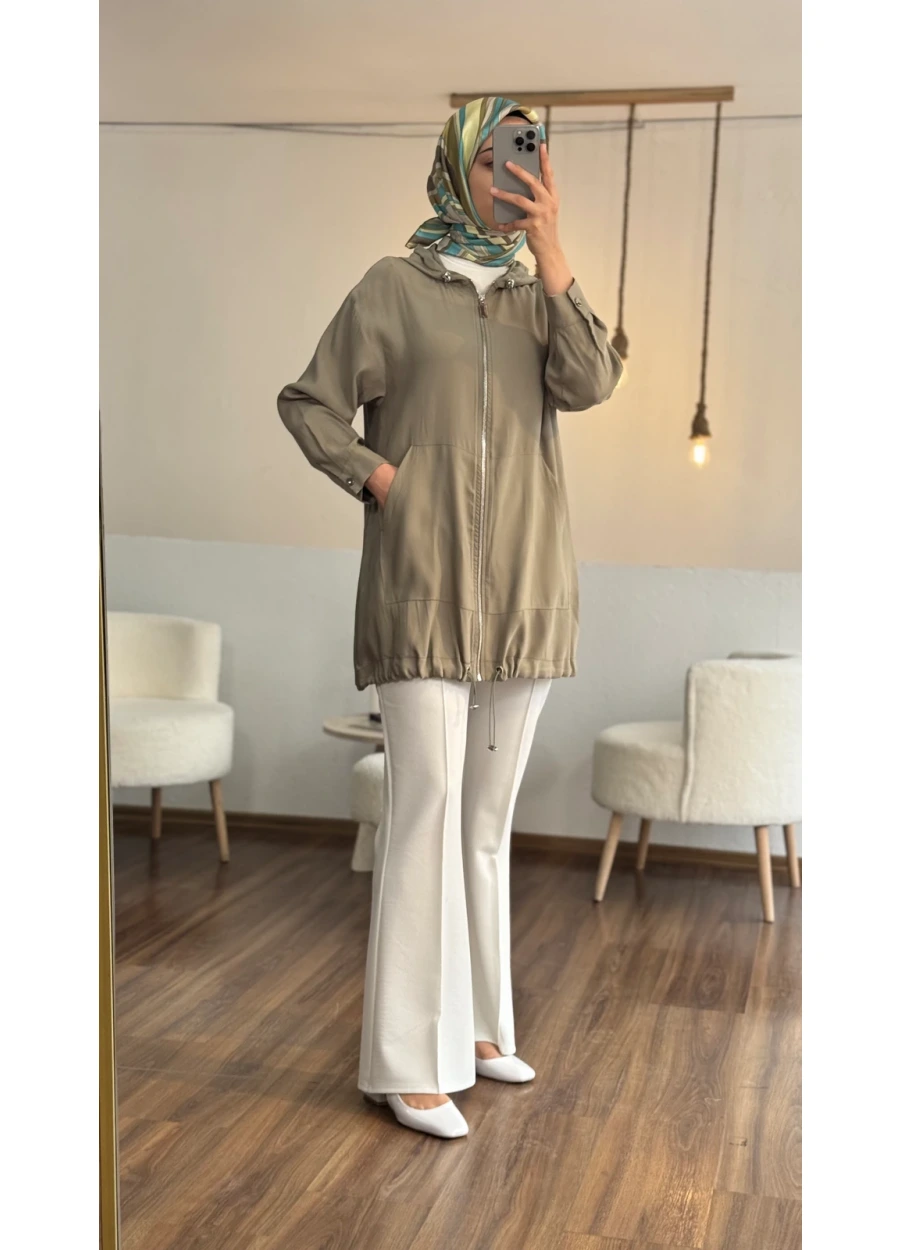 Marcha Kapüşonlu Giy Çık  Mint Yeşili