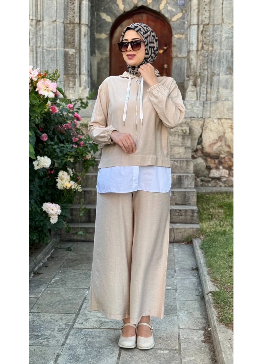 Kapüşonlu Pantolonlu Spor Takım