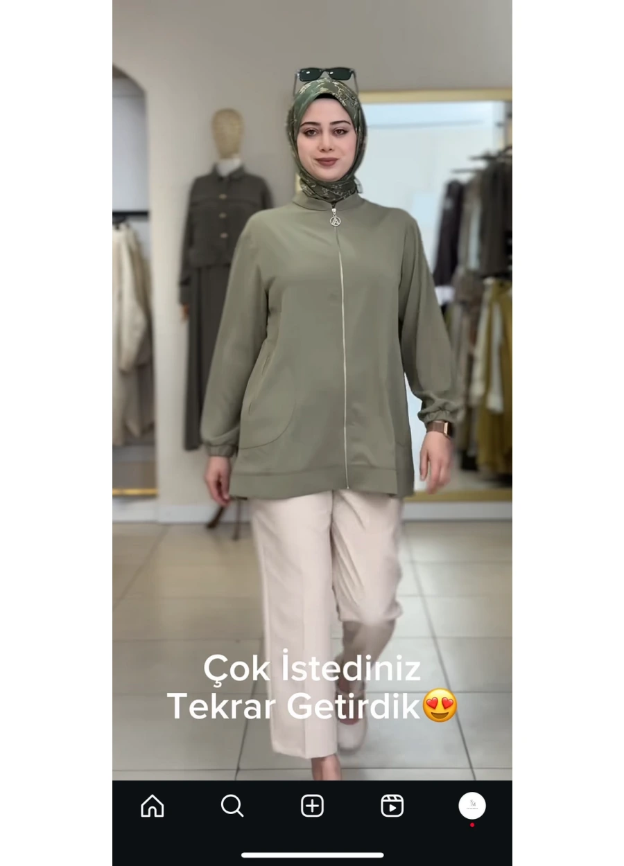 Armine Trend Ceket Haki