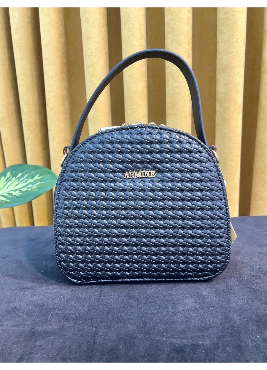 Armine 408 Bayan Çanta Siyah Örgü