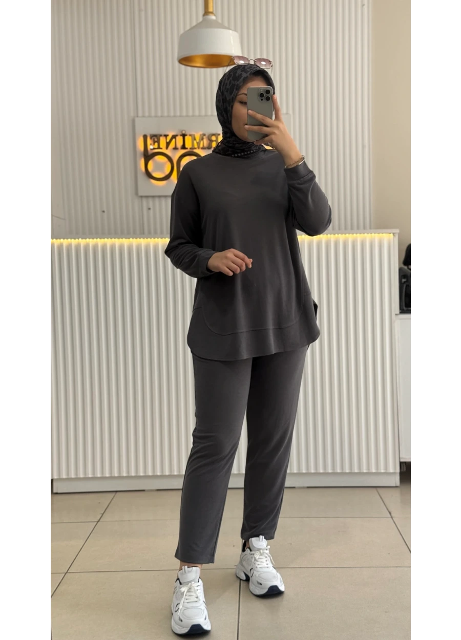 Basic Pantolonlu Takım Antrasit