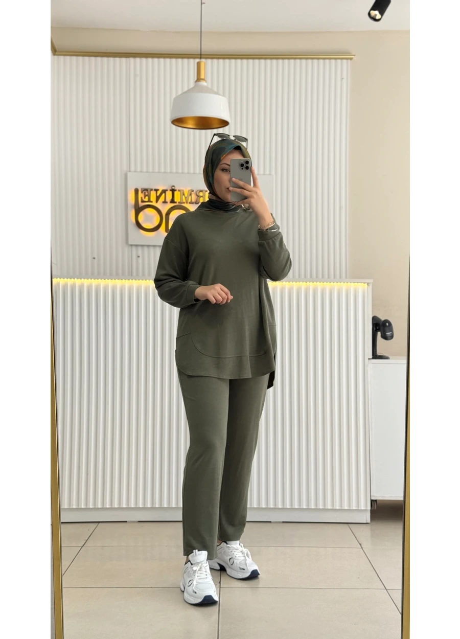 Basic Pantolonlu Takım Yeşil