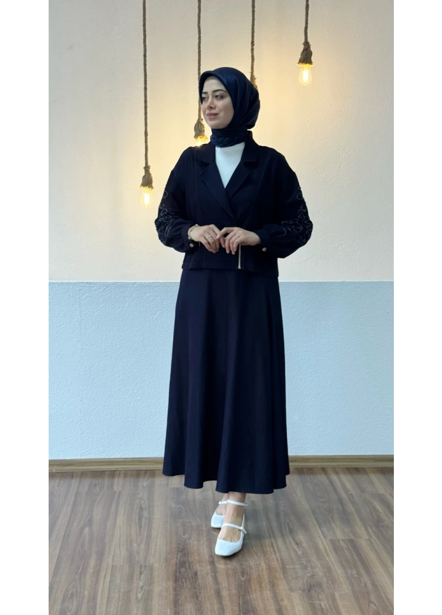 Marcha Kol İşlemeli Etekli Takım 