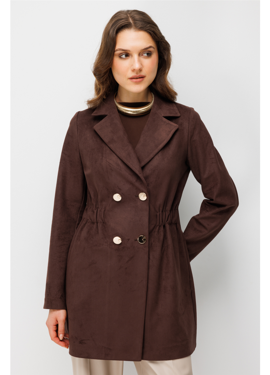 Esswaap Nubuk Blazer Ceket Kahve